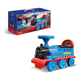 Tren Montable Infantil Con Sonido Y Baúl Bajo El Asiento