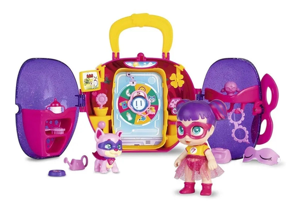 Super Cute Mini Muñeca Glitzi Cool C/ Valija Y Mascota