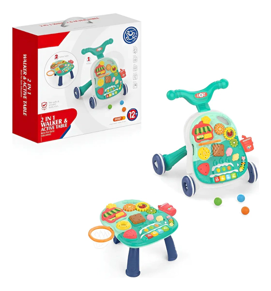 Juguete 2 En 1 Caminadora Y Mesa Didáctica Con Juegos