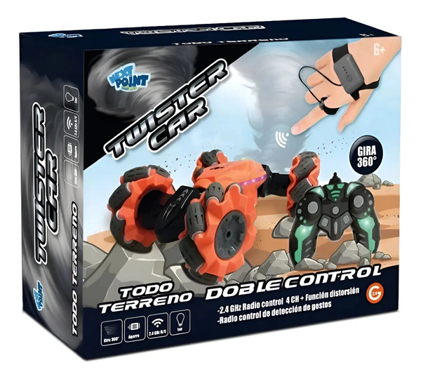 Auto Twister Car C/ Luces 360º Control Mano Next Point Cta