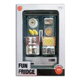 Heladera Juguete Fun Fridge Con Alimentos Y Accesorios Gris