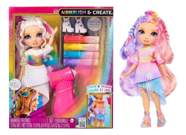 Rainbow High 543350 Muñeca Fashion Doll Airbrush & Create