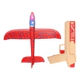 Pistola Fly Shoot Con Lanzador De Avion Luminoso Resistente Rojo9