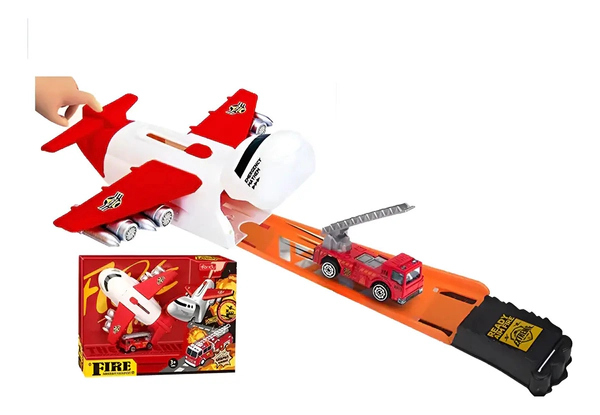 Avión Lanzador Con Auto Juguete Para Impulsar Carreras
