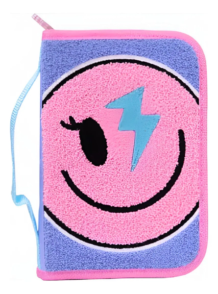 Cartuchera Rígida Footy Con Dos Cierres Y Diseño Happy Smile
