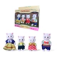 Muñecos X4 Animales Forest Pets Familia Gato