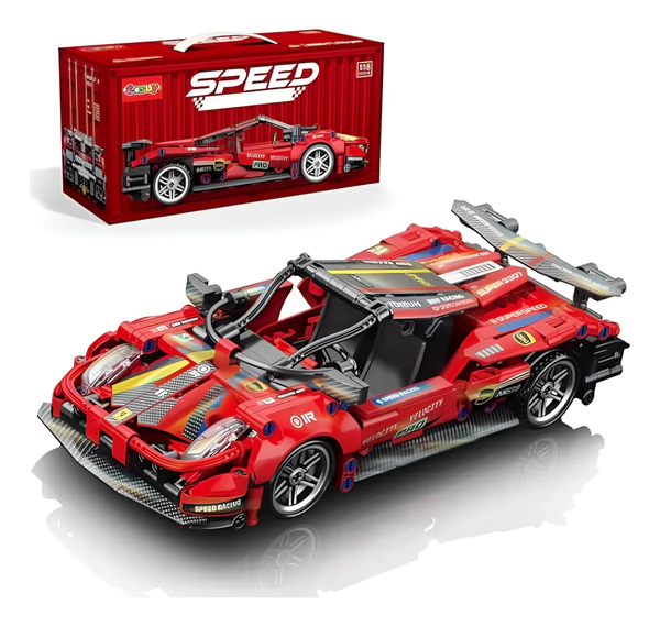 Auto Deportivo Armable 1180 Piezas Speed Racing Modelo Pro 1180 Speed Racing