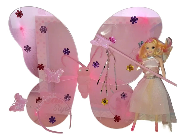 Muñeca Mágica Cami Style Hada Con Alas Y Vincha Cariñito