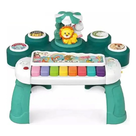 Mesa Musical Interactiva Con Piano Y Tambores Para Bebés