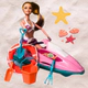 Muñeca Paloma Articulada Con Jet Sky Salvavidas C