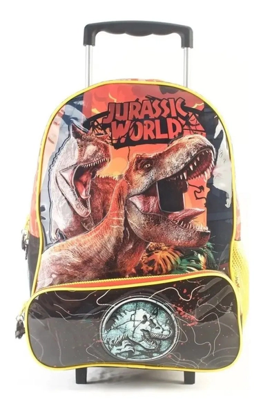 Mochila Jurassic World Con Carro 16 Original Wabro