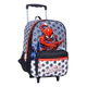 Mochila Escolar Carro 16 Pulgadas Spiderman Arañas Wabro Azul Geométrico