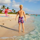 Muñeco Ken Playa Barbie Original Mattel Con Short Morado
