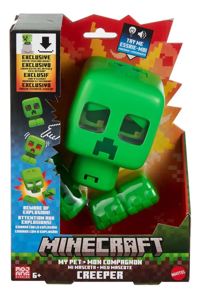 Figura Minecraft Creeper Cargado Mattel Con Luces Y Sonidos