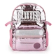 Mochila Escolar Porta Notebook Con Glitter 18 Pulgadas