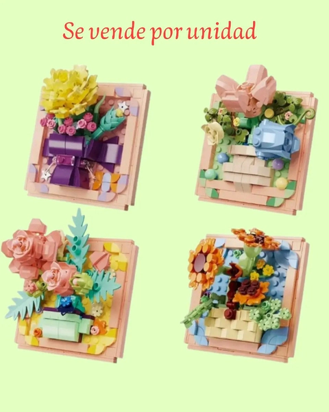 Bloques Para Armar En Forma De Flores Decoracion Creativa