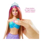 Barbie Sirena Dreamtopia Luces Mágicas Cola Brillante 30cm
