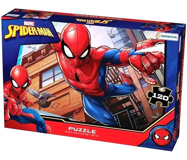 Rompecabezas Spiderman 120 Piezas Marvel Tapimovil Puzzle