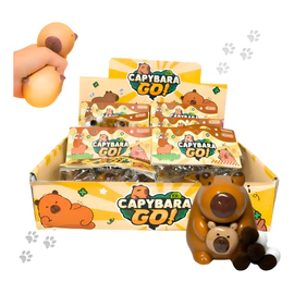 Squishy De Capybara Family Antiestres Elastico Animado