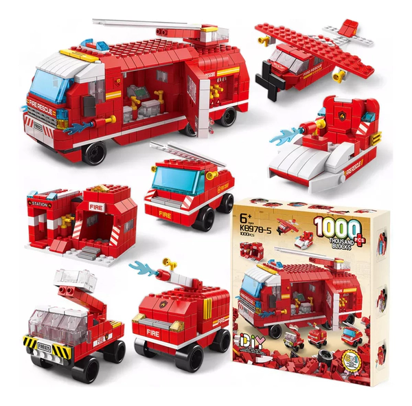 Camión De Bomberos Bloques Lele Brother 1000pzs