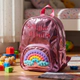 Mochila Escolar Espalda Metalizada Arcoíris Pop It 12 Zaphir
