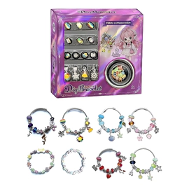Set Para Armar Pulseras Brasaletes Charms Niñas Joyas 6+