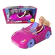 Muñeca Bella Con Auto Glam Rosa
