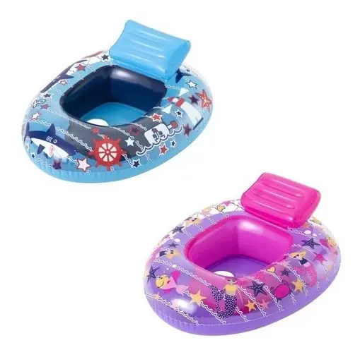 Bote Flotador C/asiento-fondo De Mar! Agua-pileta-niños