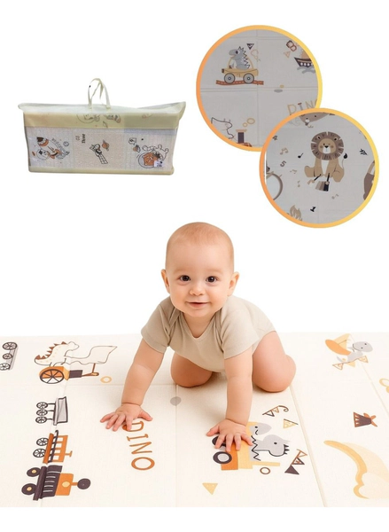 Manta Alfombra Antigolpes Reversibles 180x120 Plegable Bebe