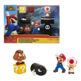 Juguete Playset Diorama Super Mario Bros Acorn Plains 25 Cm