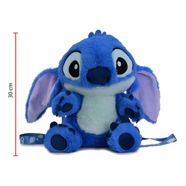 Stitch De Peluche Stitch Para Colgar Original Disney 30cm Azul