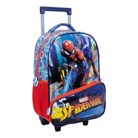 Mochila Escolar Carro Spiderman Hombre Araña Wabro Original