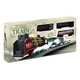 Tren A Pilas Con Vias Y Locomotora Con Dos Vagones 23piezas