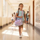 Lunchera Termica Escolar Con Cara De Osito Lila Zaphir