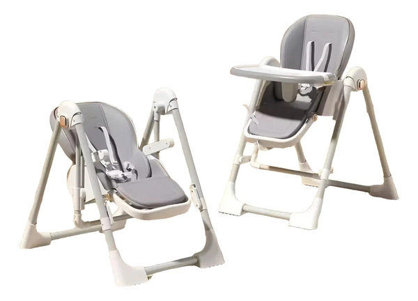 Silla De Comer Bebe C/ Mecedora Reclinable Y 3 Alturas Gugga