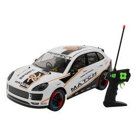 Auto 1:10 De Carrera A Control Remoto Con Batería Recargable Blanco Auto