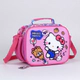 Lunchera Escolar Hello Kitty Infantil Con Bolsillo Termico Rosa Lunchera Kitty
