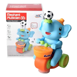 Elefante De Circo Toca Tambor, Camina Y Hace Levitar Pelota
