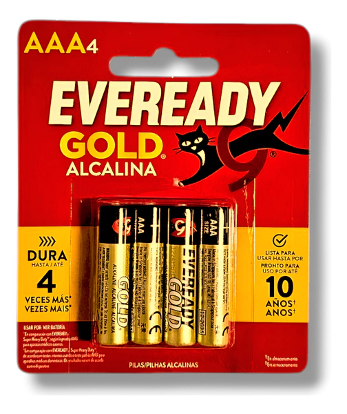 Pila Eveready Gold Aaa Alcalina Blister 4 Unidades A91 Bp4