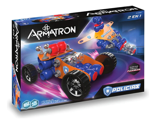 Armatron Policías 2 En 1 Rasti 60 Piezas