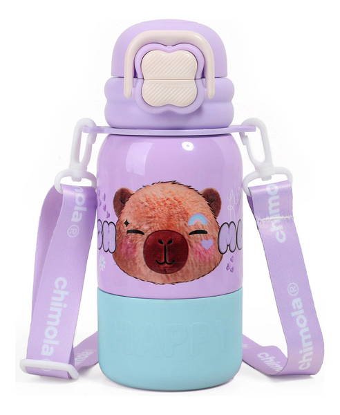 Chimola Botella Térmica Con Correa 470 Ml Capymola