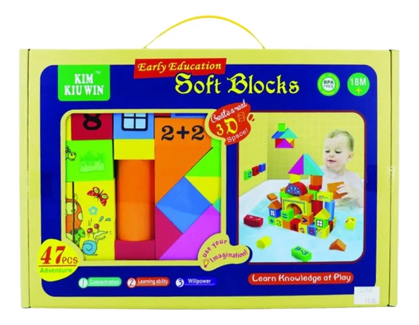 Bloques De Construcción De Eva Soft Juego Rompecabezas 47pcs