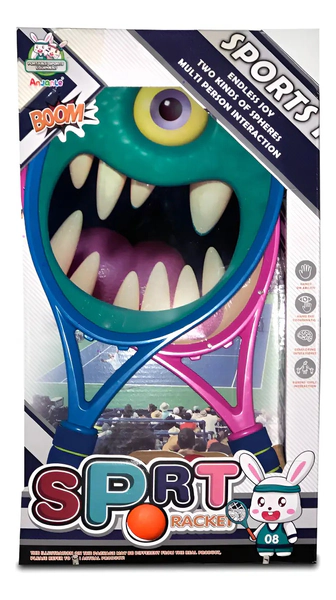 Juego De Bádminton De Tenis Monster De Interior Y Exterior