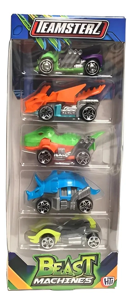 Auto Teamsterz Beast Machine Pack X5 Unidades