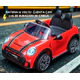 Auto A Batería 12v Mini Cooper Control Padres Sonido Luz ROJO