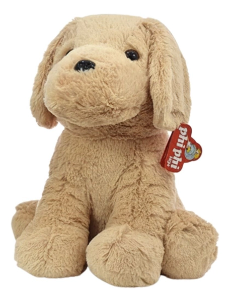 Peluche Perros Sentados Suaves 40 Cm. Phi Phi Toys Blanco