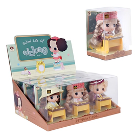 Muñeca Ddung Estudiante Doll Con Escritorio Miniatura