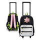 Mochila De 17 Carro Con Flor, Glitter Y Metalizada Zaphir