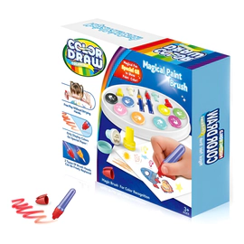 Set Color Draw Con Sellos Y Pinceles Mágicos Para Pintar