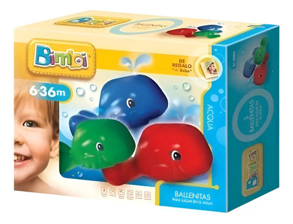 Ballenitas Juego Didáctico Para El Agua Bimbi Original